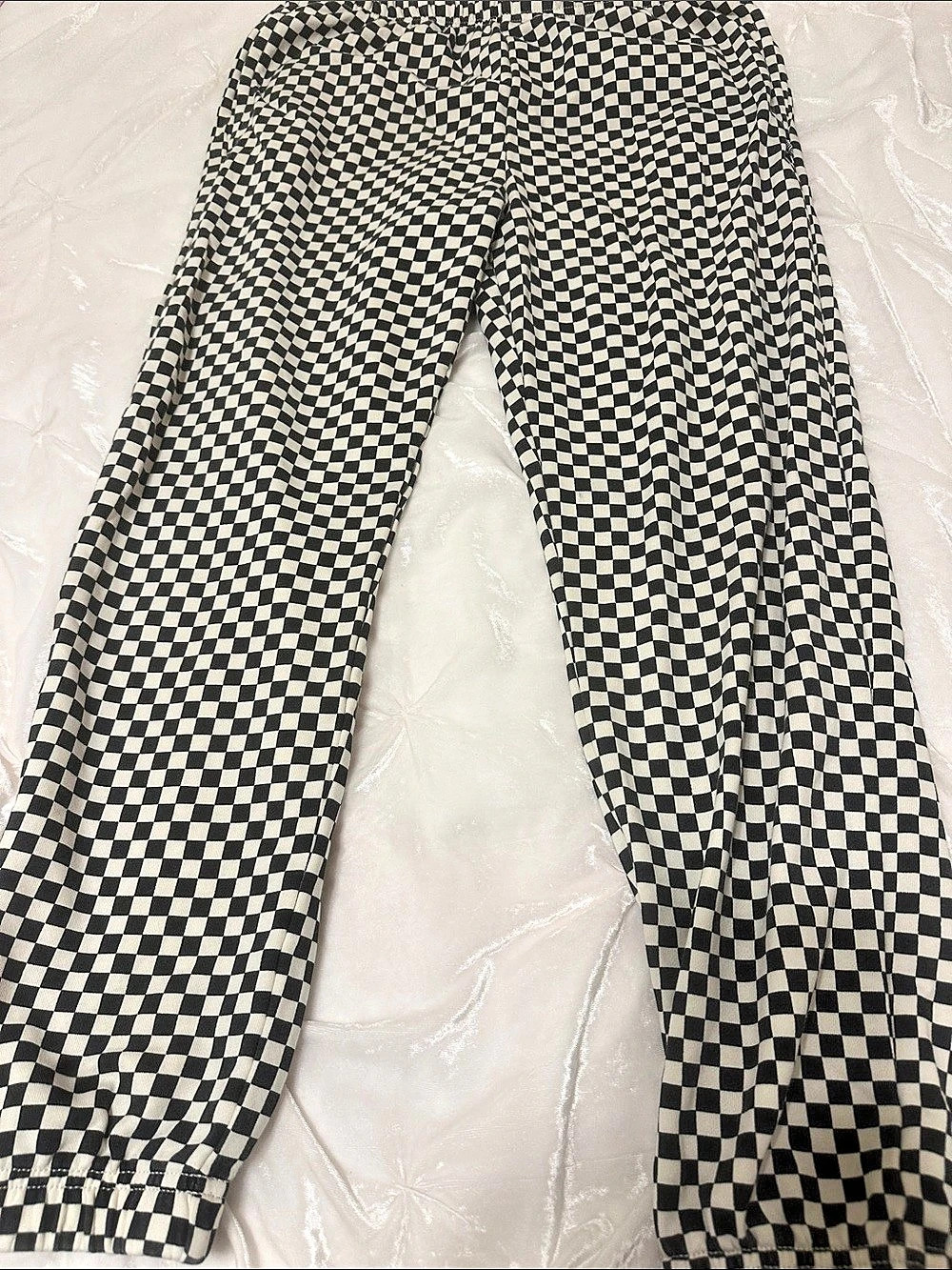 Crewcuts Checkered Wide Leg Pants Black & White Size 14